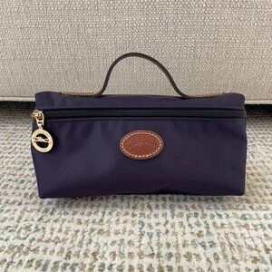 Longchamp Le Pliage Nylon Cosmetic Case in Purple (Bilberry)